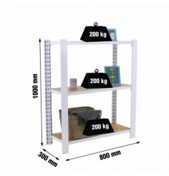 OFFICLICK 3/300 WOOD 800 BLANCO/OSB