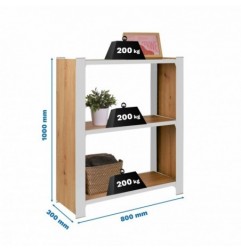 OFFICLICK 3/300 WOOD 800 BLANCO/ROBLE NODI
