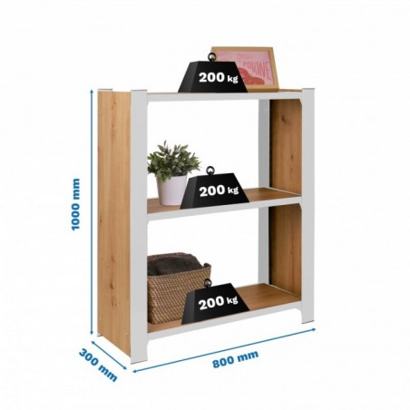 OFFICLICK 3/300 WOOD 800 GRIS/ROBLE NODI