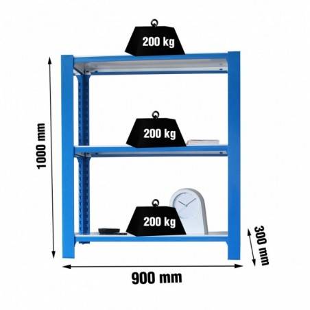 OFFICLICK 3/300 WOOD I.M. AZUL/BLANCO