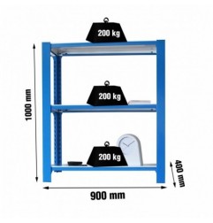 OFFICLICK 3/400 WOOD I.M. AZUL/BLANCO
