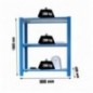 OFFICLICK 3/400 WOOD I.M. AZUL/BLANCO