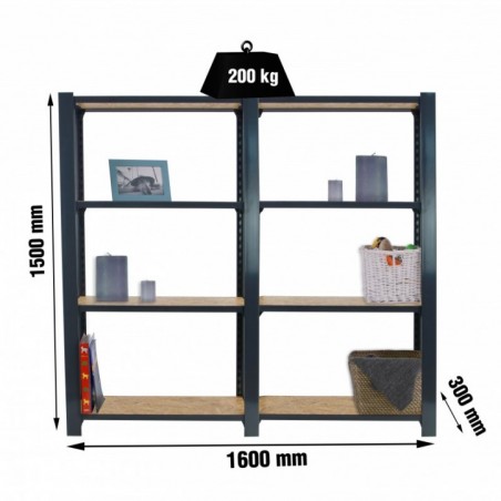 OFFICLICK 4/300 WOOD 1600 ANTRACI/OSB + TAPAS 1500