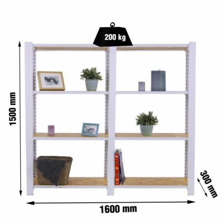 OFFICLICK 4/300 WOOD 1600 BLANCO/OSB