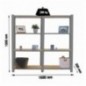 OFFICLICK 4/300 WOOD 1600 GRIS/OSB