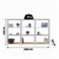 OFFICLICK 4/300 WOOD 2400 BLANCO/OSB