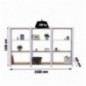 OFFICLICK 4/300 WOOD 2400 BLANCO/OSB + TAPAS 1500