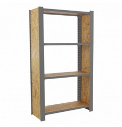 OFFICLICK 4/300 WOOD 800 GRIS/OSB + TAPAS 1500