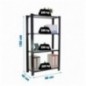 OFFICLICK 4/300 WOOD I.M. ANTRACITA/BLANCO