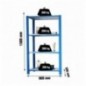 OFFICLICK 4/300 WOOD I.M. AZUL/BLANCO