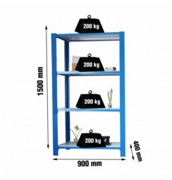 OFFICLICK 4/400 WOOD I.M. AZUL/BLANCO