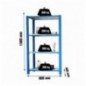 OFFICLICK 4/400 WOOD I.M. AZUL/BLANCO