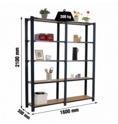 OFFICLICK 5/300 WOOD 1600 ANTRACITA/OSB