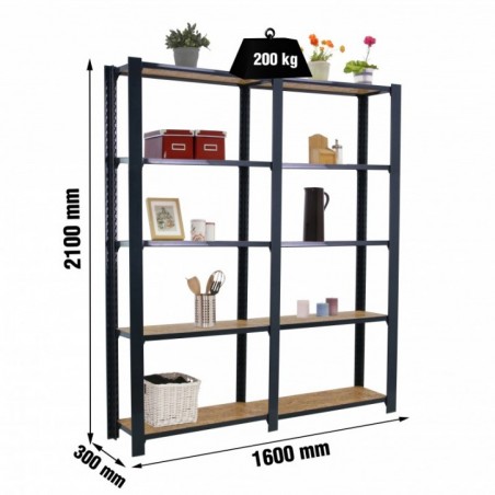 OFFICLICK 5/300 WOOD 1600 ANTRACITA/OSB