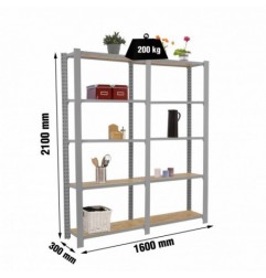 OFFICLICK 5/300 WOOD 1600 GRIS/OSB