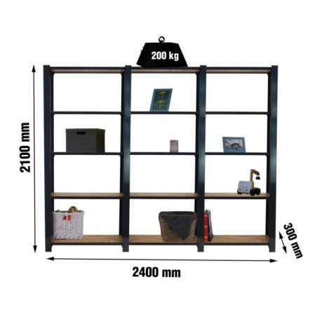OFFICLICK 5/300 WOOD 2400 ANTRACI/OSB + TAPAS 2100