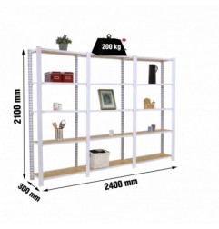 OFFICLICK 5/300 WOOD 2400 BLANCO/OSB