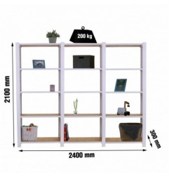 OFFICLICK 5/300 WOOD 2400 BLANCO/OSB + TAPAS 2100