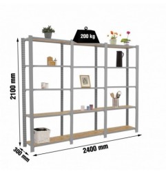 OFFICLICK 5/300 WOOD 2400 GRIS/OSB