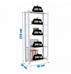 OFFICLICK 5/300 WOOD 800 BLANCO/OSB