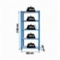 OFFICLICK 5/400 WOOD I.M. AZUL/BLANCO