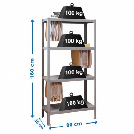 FILECLICK MINI 4/360 GRIS