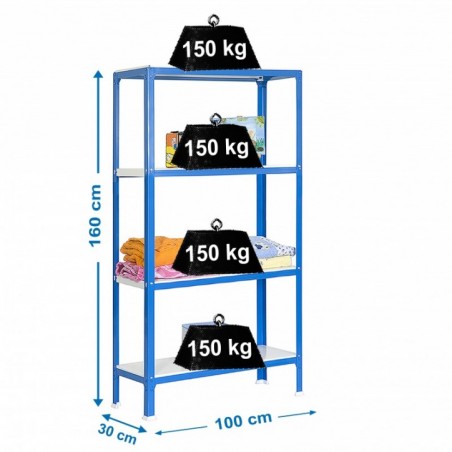 SIMONHOME CLICK PLUS 4/300 AZUL/BLANCO