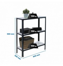 SIMONHOME CLICK WOOD MINI 3/300 ANTRACI/BLANCO