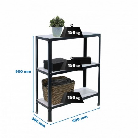 SIMONHOME CLICK WOOD MINI 3/300 ANTRACI/BLANCO