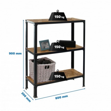 SIMONHOME CLICK WOOD MINI 3/300 ANTRACITA/OSB