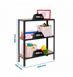 SIMONHOME CLICK WOOD MINI 3/300 ANTRACITA/ROBLE NO