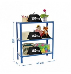 SIMONHOME CLICK WOOD MINI 3/300 AZUL/BLANCO