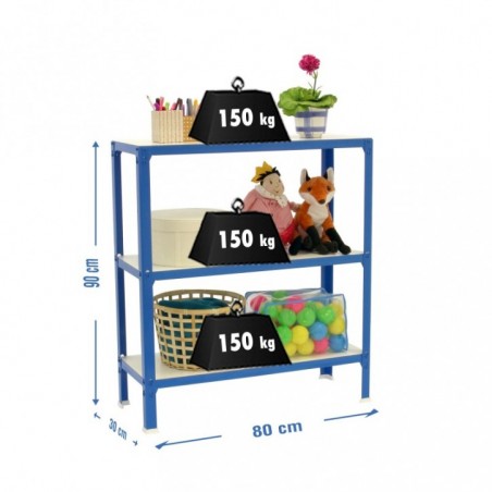 SIMONHOME CLICK WOOD MINI 3/300 AZUL/BLANCO