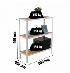 SIMONHOME CLICK WOOD MINI 3/300 BLANCO/OSB