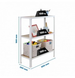 SIMONHOME CLICK WOOD MINI 3/300 BLANCO/ROBLE NODI