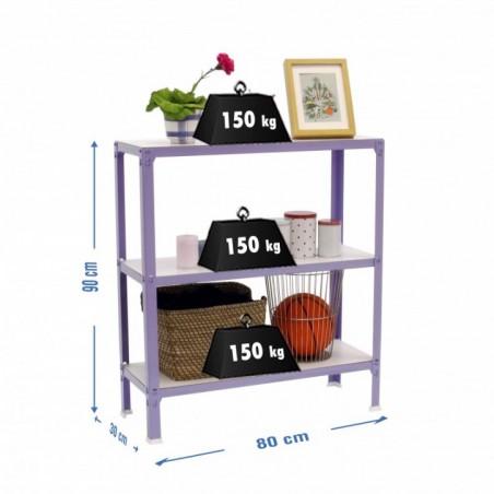 SIMONHOME CLICK WOOD MINI 3/300 VIOLETA/BLANCO