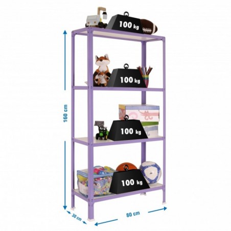 SIMONHOME CLICK WOOD MINI 4/300 VIOLETA/BLANCO