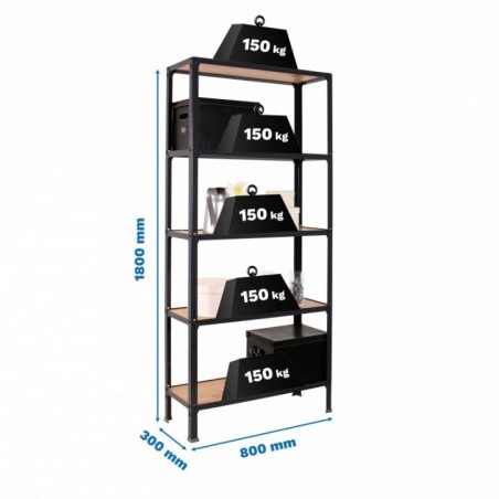 SIMONHOME CLICK WOOD MINI 5/300 ANTRACITA/ROBLE NO