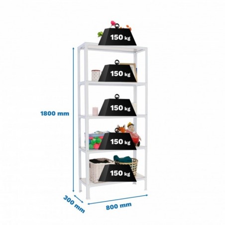 SIMONHOME CLICK WOOD MINI 5/300 BLANCO/BLANCO