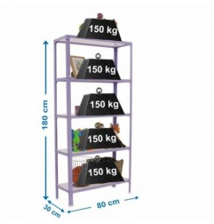SIMONHOME CLICK WOOD MINI 5/300 VIOLETA/BLANCO