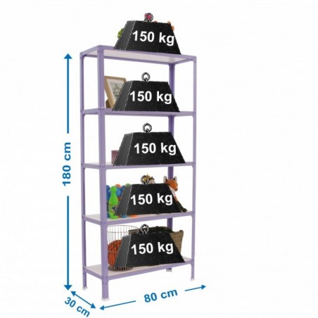 SIMONHOME CLICK WOOD MINI 5/300 VIOLETA/BLANCO