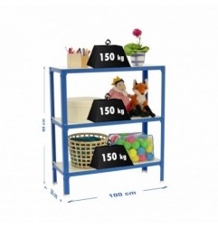 SIMONHOME CLICK WOOD PLUS 3/300 AZUL/BLANCO