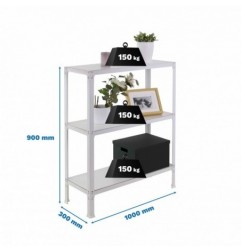 SIMONHOME CLICK WOOD PLUS 3/300 BLANCO/BLANCO