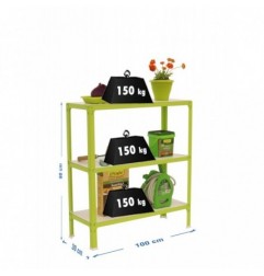SIMONHOME CLICK WOOD PLUS 3/300 VERDE/BLANCO