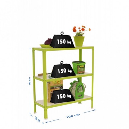 SIMONHOME CLICK WOOD PLUS 3/300 VERDE/BLANCO
