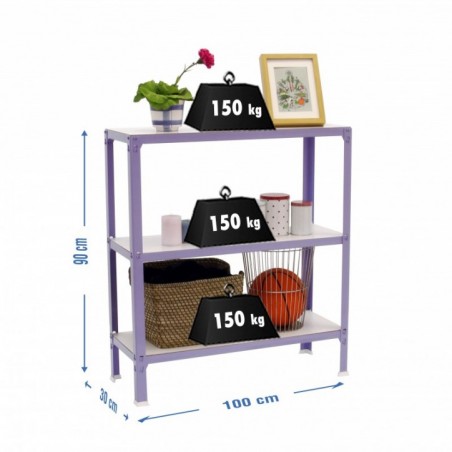 SIMONHOME CLICK WOOD PLUS 3/300 VIOLETA/BLANCO