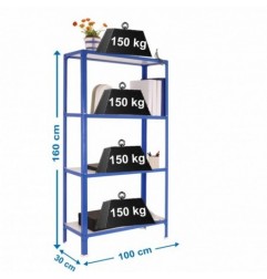 SIMONHOME CLICK WOOD PLUS 4/300 AZUL/BLANCO