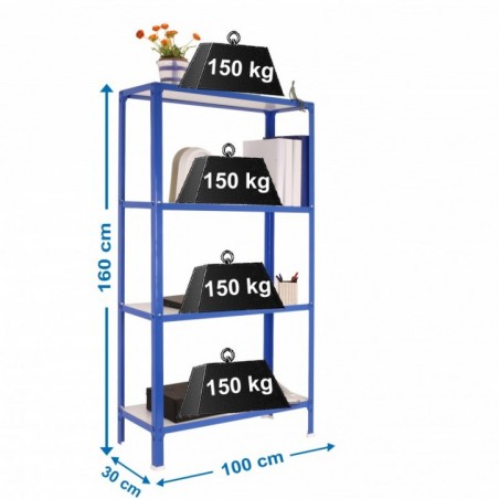 SIMONHOME CLICK WOOD PLUS 4/300 AZUL/BLANCO
