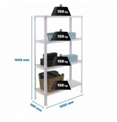 SIMONHOME CLICK WOOD PLUS 4/300 BLANCO/BLANCO