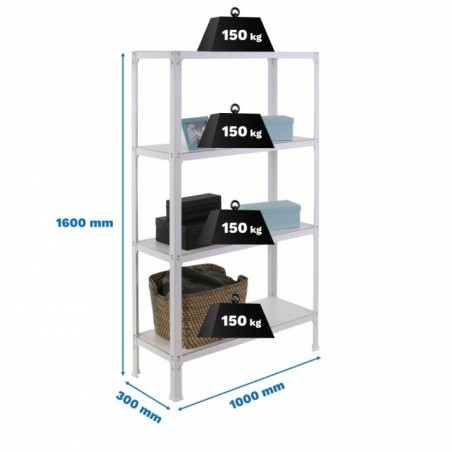 SIMONHOME CLICK WOOD PLUS 4/300 BLANCO/BLANCO